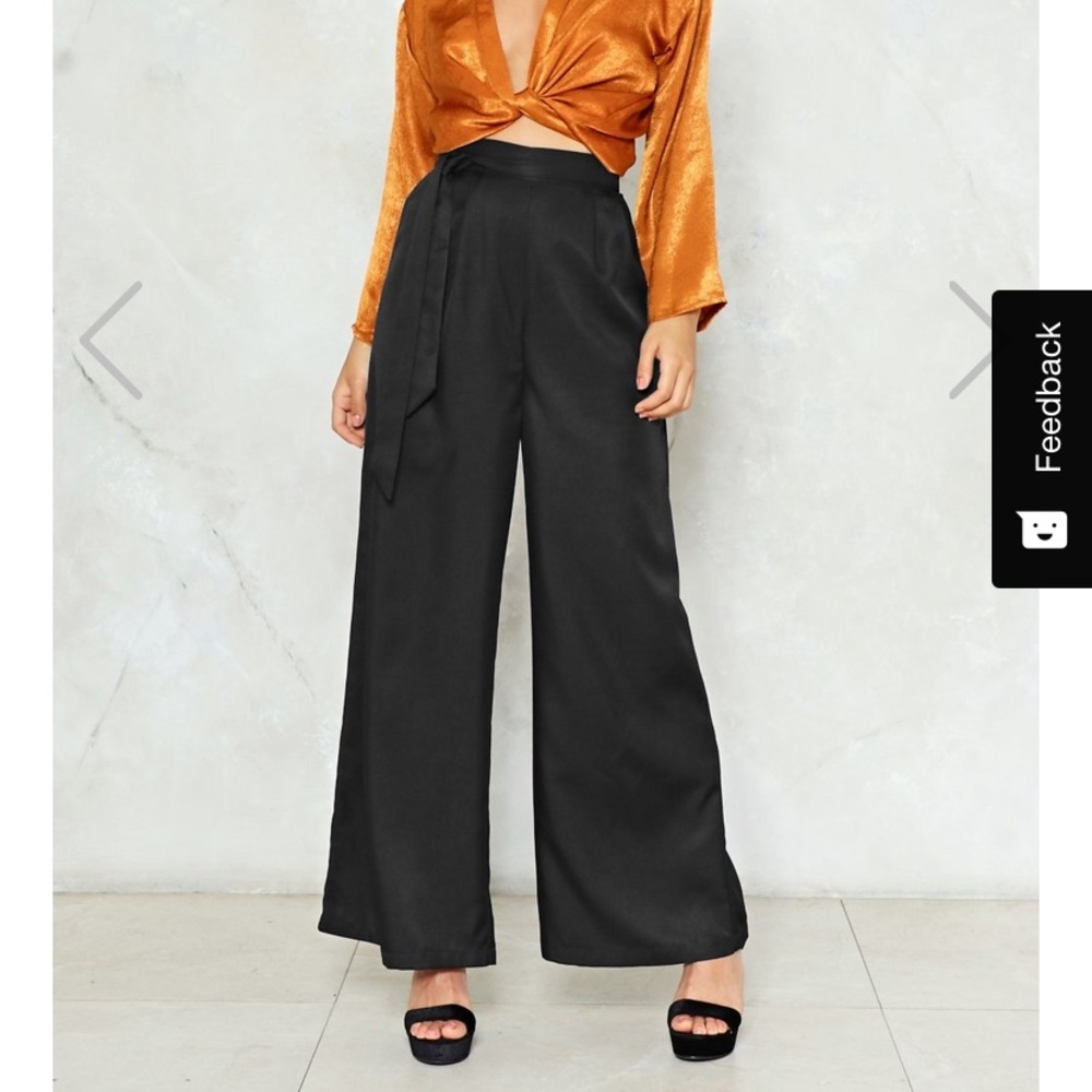 Nasty Gal Flowy Trendy Dress Pants